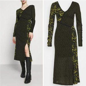 Topshop Mix and Match Print Midi Dress Size 6